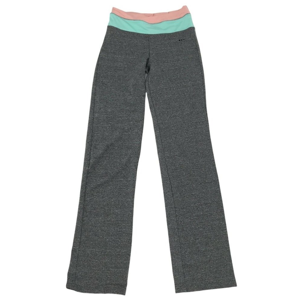 Crivit Womens Low Rise Active Wear Pull On Gray Workout Yoga Pants Size S 4/6